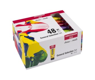 Talens Amsterdam Standard Series σετ 48 ακρυλικών χρωμάτων, 20 ml/χρώμα
