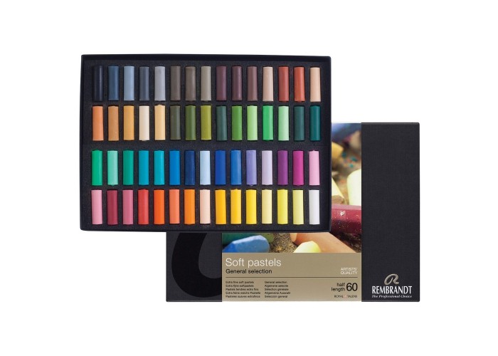 Talens Rembrandt soft pastel 60 χρωμάτων μισά Talens Rembrandt soft pastel 60 χρωμάτων μισά
