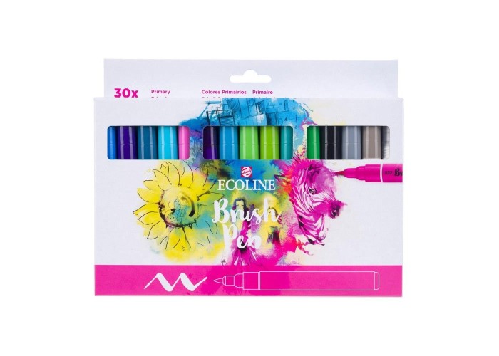 Talens Ecoline Brush Pen Primary μαρκαδόροι 30 χρώματα Talens Ecoline Brush Pen Primary μαρκαδόροι 30 χρώματα