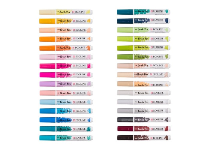 Talens Ecoline Brush Pen Additional μαρκαδόροι 30 χρώματα Talens Ecoline Brush Pen Additional μαρκαδόροι 30 χρώματα