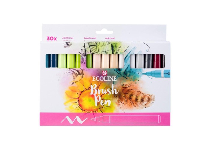 Talens Ecoline Brush Pen Additional μαρκαδόροι 30 χρώματα Talens Ecoline Brush Pen Additional μαρκαδόροι 30 χρώματα