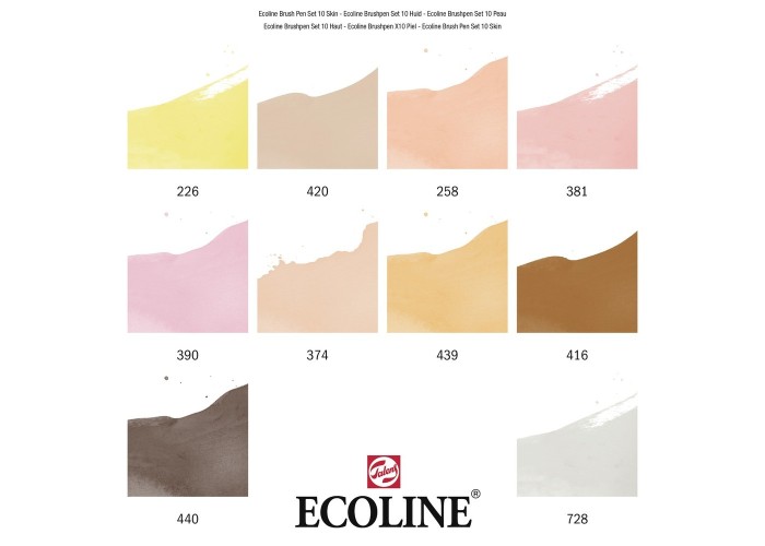 Talens Ecoline Brush Pen Portrait μαρκαδόροι 10 χρώματα Talens Ecoline Brush Pen Portrait μαρκαδόροι 10 χρώματα
