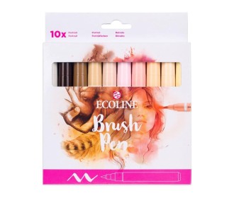 Talens Ecoline Brush Pen Portrait μαρκαδόροι 10 χρώματα Talens Ecoline Brush Pen Portrait μαρκαδόροι 10 χρώματα