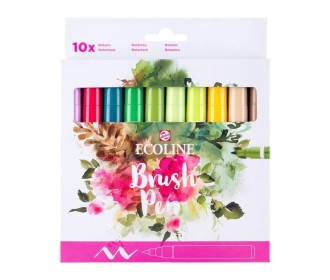 Talens Ecoline Brush Pen Botanic μαρκαδόροι 10 χρώματα Talens Ecoline Brush Pen Botanic μαρκαδόροι 10 χρώματα
