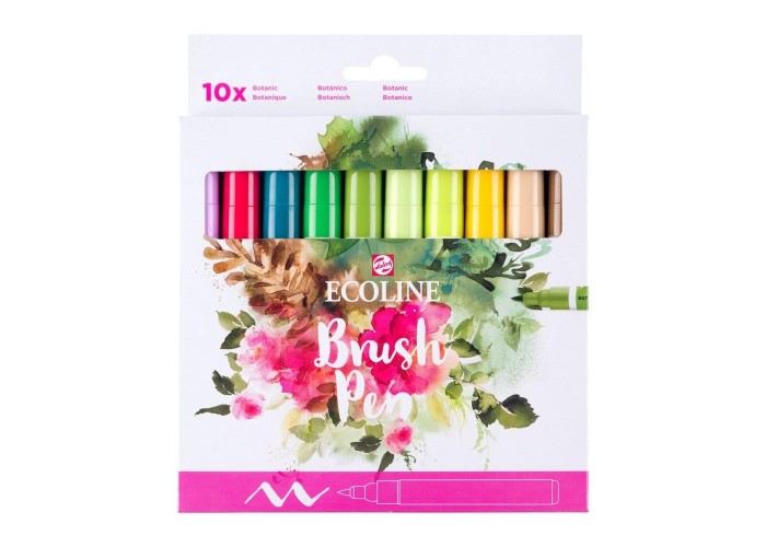 Talens Ecoline Brush Pen Botanic μαρκαδόροι 10 χρώματα Talens Ecoline Brush Pen Botanic μαρκαδόροι 10 χρώματα