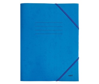 Next φάκελος με λάστιχο οικολογικός μπλε Υ32x24,5εκ. 400γρ