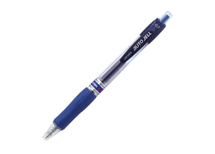 Crown στυλό gel pen Κορέας μπλε γραφής με κουμπί 0.7mm Crown στυλό gel pen Κορέας μπλε γραφής με κουμπί 0.7mm