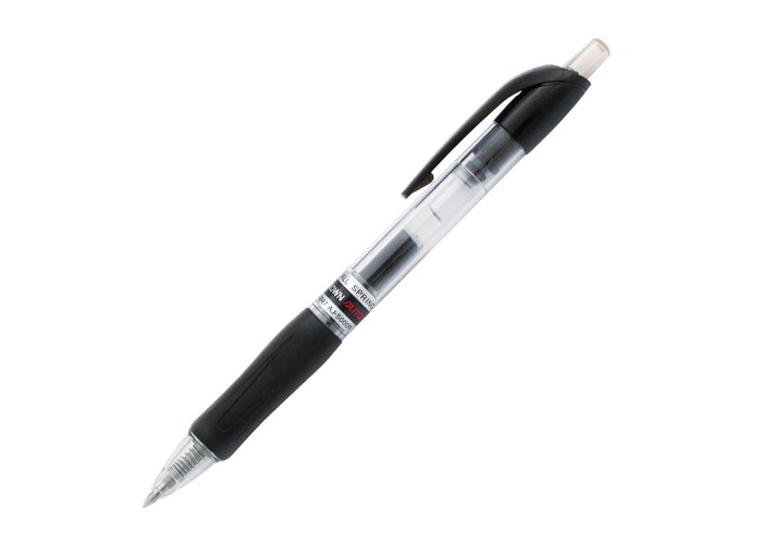 Crown στυλό gel pen Κορέας μαύρης γραφής με κουμπί 0.7mm