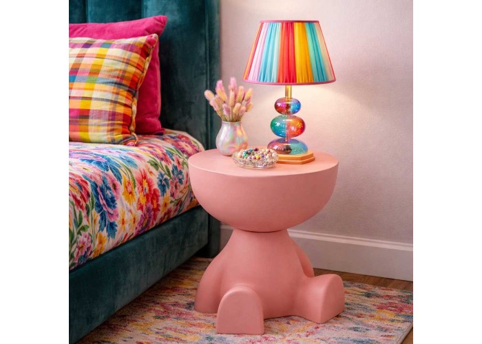 Τραπέζι- κομοδίνο με αποθηκευτικό χώρο Nextdeco πλαστικό ροζ Υ38xØ28εκ. Τραπέζι- κομοδίνο με αποθηκευτικό χώρο Nextdeco πλαστικό ροζ Υ38xØ28εκ.