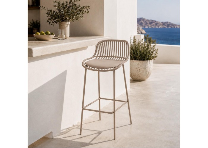 Σκαμπό μπαρ Nextdeco PP και μέταλλο γκρι 42x49xΥ97εκ. Σκαμπό μπαρ Nextdeco PP και μέταλλο γκρι 42x49xΥ97εκ.