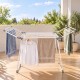 Απλώστρα ρούχων μεταλλική πτυσσόμενη λευκή 19m
