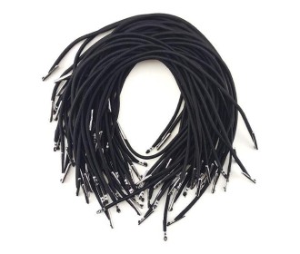 Λάστιχα μαύρα με μεταλλικούς ακροδέκτες 48εκ. Λάστιχα μαύρα με μεταλλικούς ακροδέκτες 48εκ.