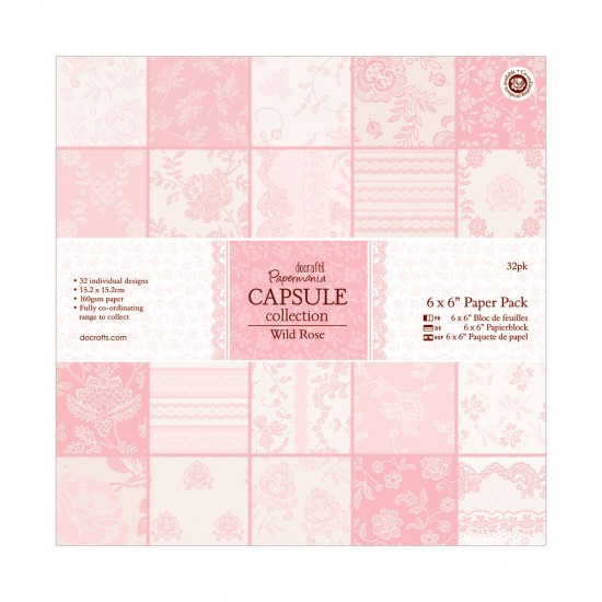 ΣΕΤ ΧΑΡΤΟΝΙΑ  15 x 15cm 32T - Capsule Collection - Wild Rose