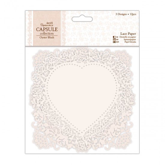 Lace Paper (12pcs) - Capsule Collection - Oyster Blush