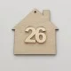 Σπιτάκι διακοσμητικό 9cm ξύλινο & Plexiglass 2026 # 17 