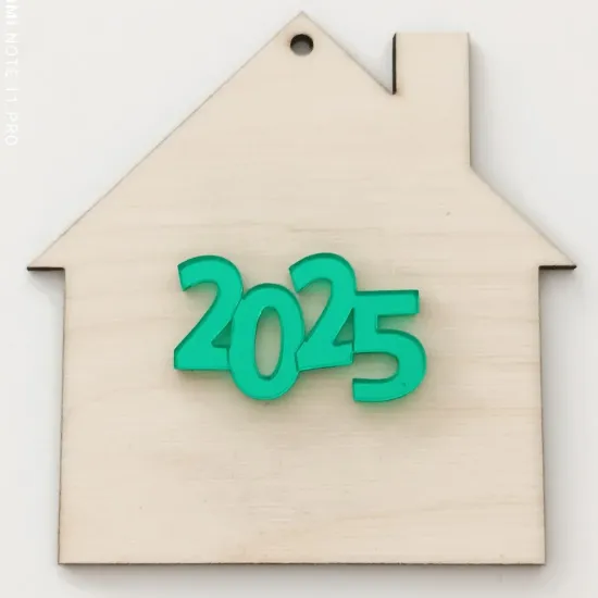 Σπιτάκι διακοσμητικό 9cm ξύλινο & Plexiglass 2026 # 10 Σπιτάκι διακοσμητικό 9cm ξύλινο & Plexiglass 2026 # 10