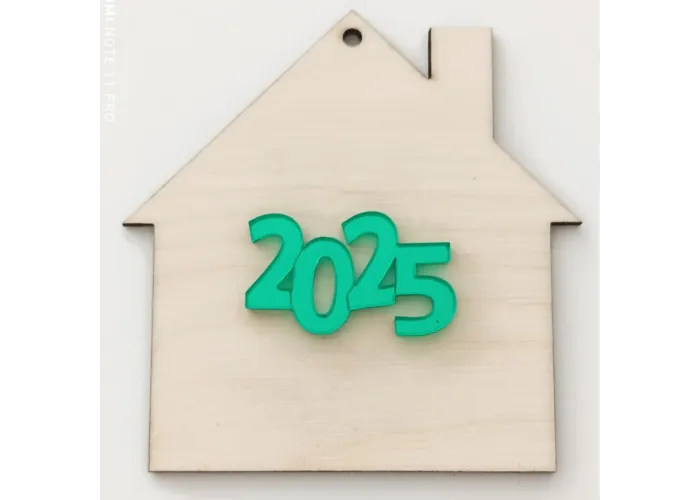 Σπιτάκι διακοσμητικό 9cm ξύλινο & Plexiglass 2026 # 10 Σπιτάκι διακοσμητικό 9cm ξύλινο & Plexiglass 2026 # 10