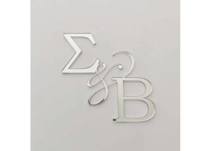 Διακοσμητικο Plexiglass με μονογράμματα