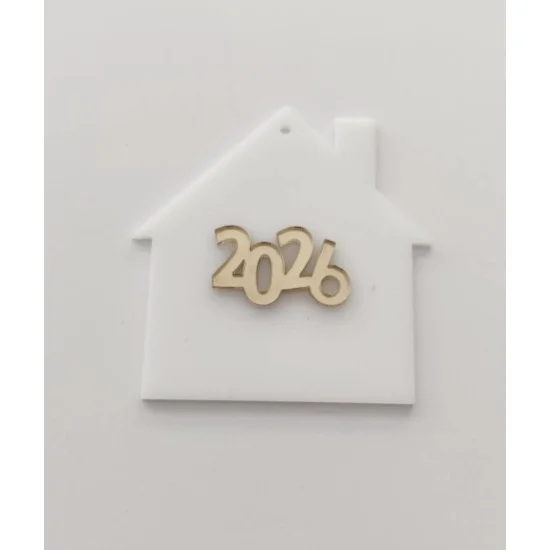 Σπιτάκι διακοσμητικό 9cm Plexiglass 2026 # 6 