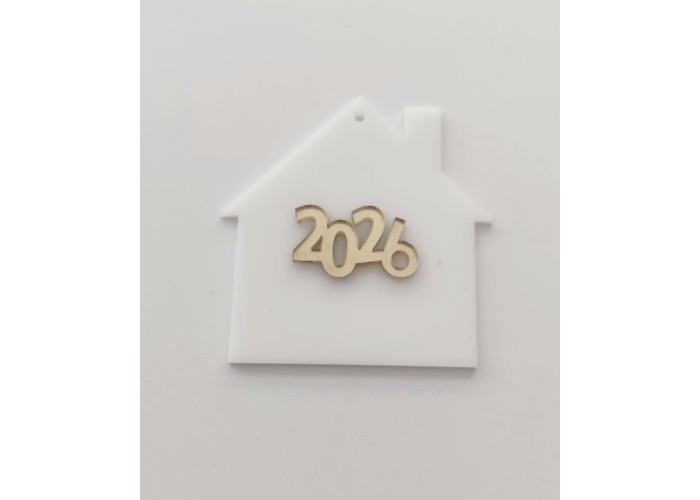 Σπιτάκι διακοσμητικό 9cm Plexiglass 2026 # 6 Σπιτάκι διακοσμητικό 9cm Plexiglass 2026 # 6