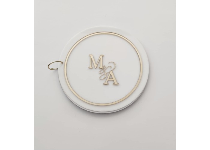 Plexiglass Βιβλίο Ευχών Κύκλος με μονογράμματα 27cm 15φύλλα ( 30 σελίδες) Plexiglass Βιβλίο Ευχών Κύκλος με μονογράμματα 27cm 15φύλλα ( 30 σελίδες)