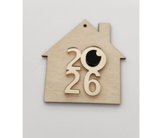Σπιτάκι Ξύλινο Plexiglass 9cm 2026 #5 Σπιτάκι Ξύλινο Plexiglass 9cm 2026 #5