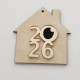 Σπιτάκι Ξύλινο Plexiglass 9cm 2026 #5 Σπιτάκι Ξύλινο Plexiglass 9cm 2026 #5