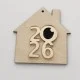 Σπιτάκι Ξύλινο Plexiglass 9cm 2026 #5