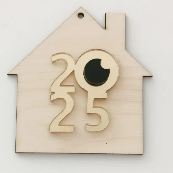 Σπιτάκι Ξύλινο Plexiglass 9cm 2026 #5 Σπιτάκι Ξύλινο Plexiglass 9cm 2026 #5