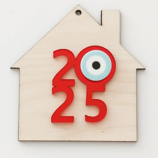 Σπιτάκι Ξύλινο Plexiglass 9cm 2026 #4 Σπιτάκι Ξύλινο Plexiglass 9cm 2026 #4