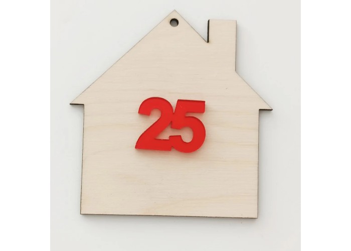 Σπιτάκι διακοσμητικό 9cm ξύλινο & Plexiglass 2026 # 17 Σπιτάκι διακοσμητικό 9cm ξύλινο & Plexiglass 2026 # 17