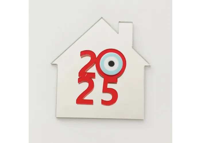Plexiglass Γούρι Σπιτάκι 9cm 2026 #5 Plexiglass Γούρι Σπιτάκι 9cm 2026 #5
