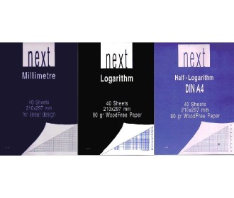 Μπλοκ μηχανικών din A4 (χαρτί 80γρ)