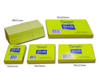 Αυτοκόλλητα χαρτάκια Scripti - παλ χρώματα