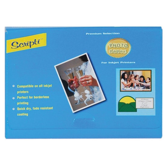 Glossy χαρτί φωτογραφιών 210γρ. 8x13εκ. 30φυλ Glossy χαρτί φωτογραφιών 210γρ. 8x13εκ. 30φυλ
