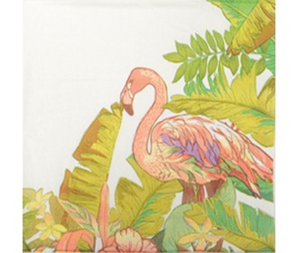 Χαρτοπετσέτα decoupage 33x33cm φλαμίνγκο Χαρτοπετσέτα decoupage 33x33cm φλαμίνγκο