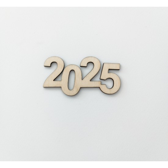 2025 Ξύλινο 12cm x 8.5cm Κρεμαστό 2025 Ξύλινο 12cm x 8.5cm Κρεμαστό