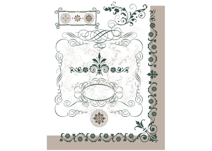Σφραγίδα ακρυλική vintage flourish Σφραγίδα ακρυλική vintage flourish
