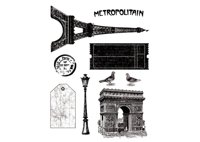 Σφραγίδα ακρυλική Paris vintage