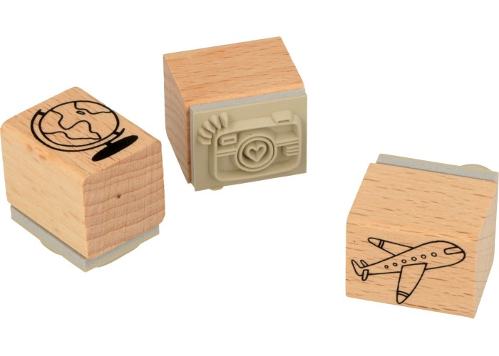 Σφραγίδες ,σετ travel 2cm x 2.5cm 3τεμ Σφραγίδες ,σετ travel 2cm x 2.5cm 3τεμ