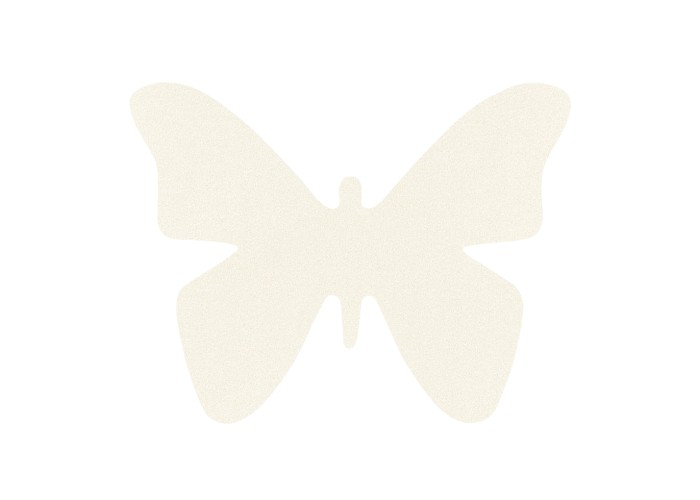 Πεταλούδα από περλέ χαρτόνι 9cmx7cm 24τεμ - pearl