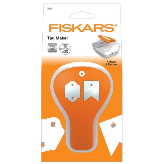 Fiskars • Tag maker 3 in 1 banner and artisan + 20eyelets silver Fiskars • Tag maker 3 in 1 banner and artisan + 20eyelets silver