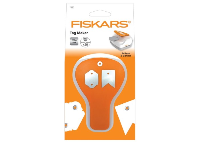 Fiskars • Tag maker 3 in 1 banner and artisan + 20eyelets silver Fiskars • Tag maker 3 in 1 banner and artisan + 20eyelets silver