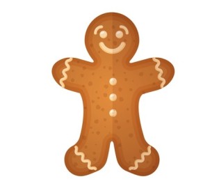 Gingerbread Man εκτύπωση σε ξύλο Gingerbread Man εκτύπωση σε ξύλο