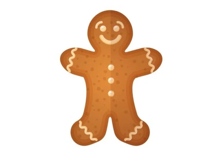 Gingerbread Man εκτύπωση σε ξύλο Gingerbread Man εκτύπωση σε ξύλο