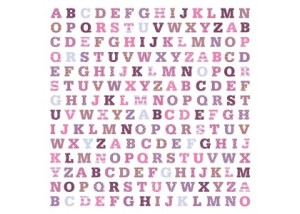 Χαρτόνι Scrapbooking ABC girl 30cm x30cm Χαρτόνι Scrapbooking ABC girl 30cm x30cm