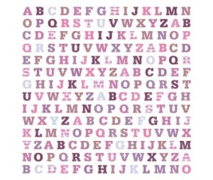 Χαρτόνι Scrapbooking ABC girl  30cm x30cm Χαρτόνι Scrapbooking ABC girl  30cm x30cm