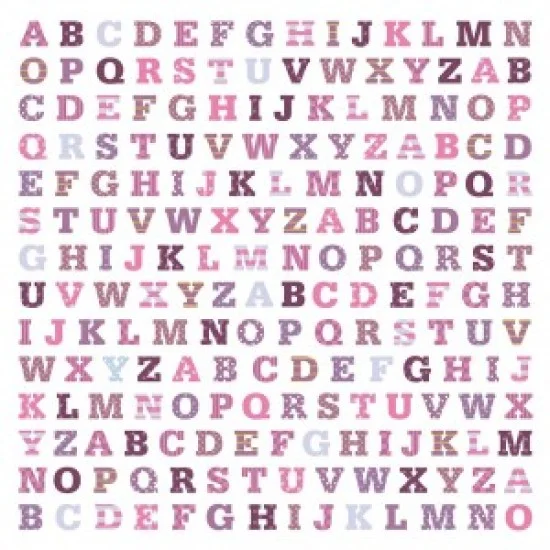 Χαρτόνι Scrapbooking ABC girl  30cm x30cm