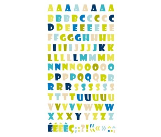 3D Αυτοκόλλητα γράμματα (puffie) - Boy 110τεμ