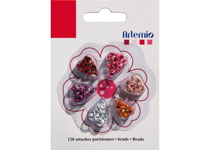 Mini Brads 3mm 120τεμ - κόκκινο 
